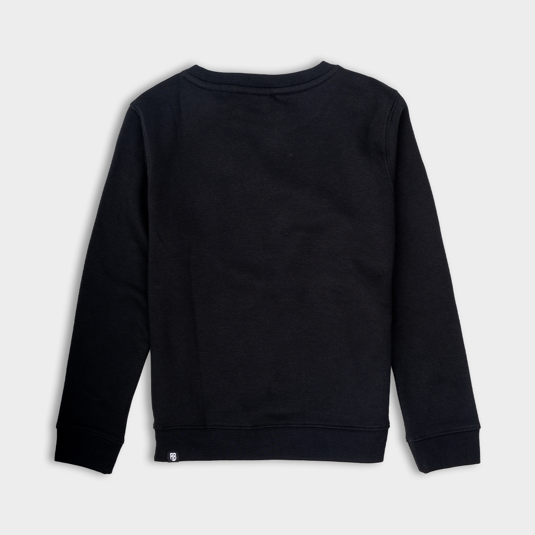 Kids' Sweatshirt Native Chest Logo  | ANTETOKOUNBROS | Black Back