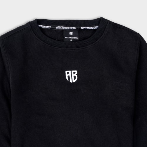 Kids' Sweatshirt Native Chest Logo  | ANTETOKOUNBROS | Black Detail thumb