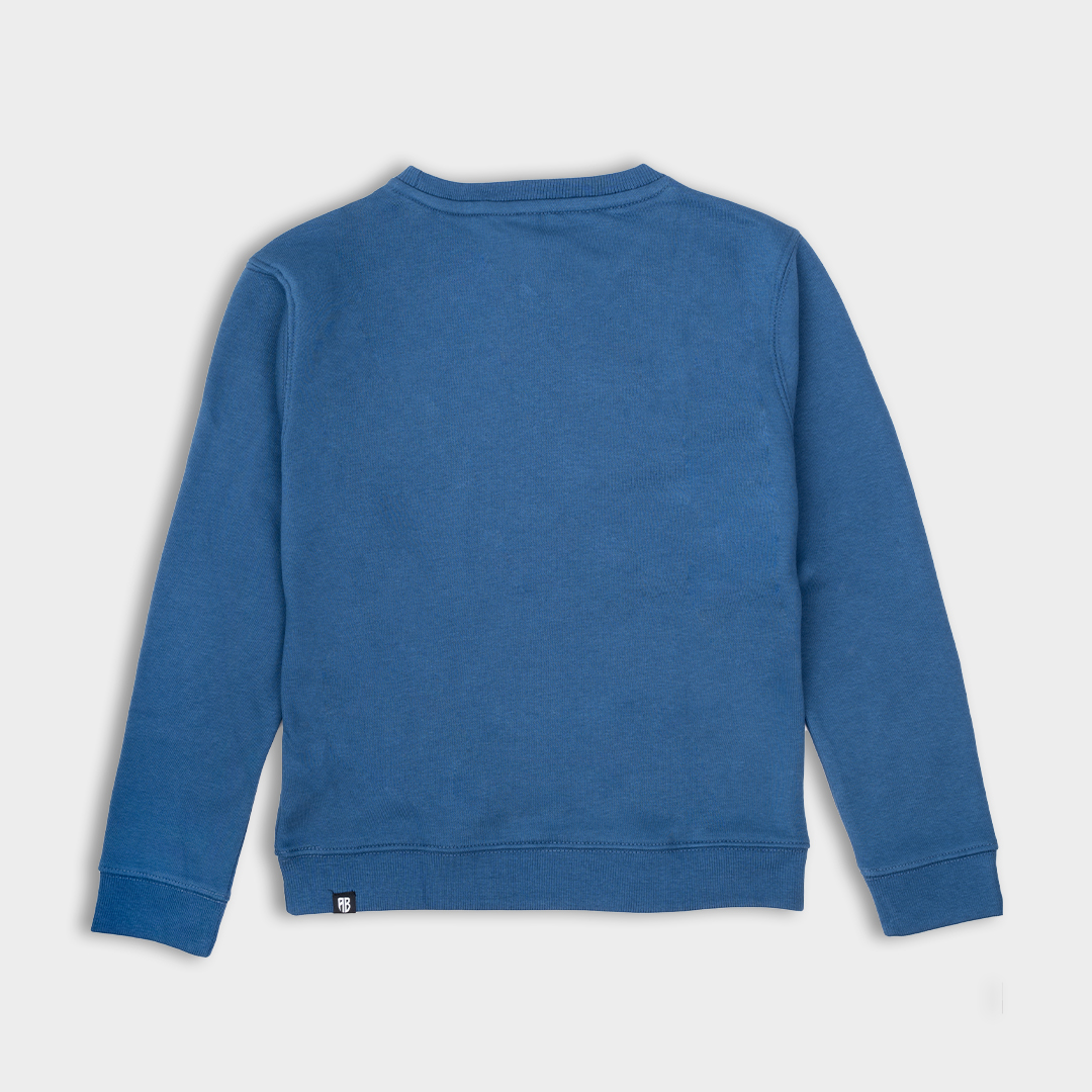Kids' Sweatshirt Native Chest Logo | ANTETOKOUNBROS | Blue Back