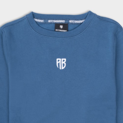 Kids' Sweatshirt Native Chest Logo | ANTETOKOUNBROS | Blue Detail thumb