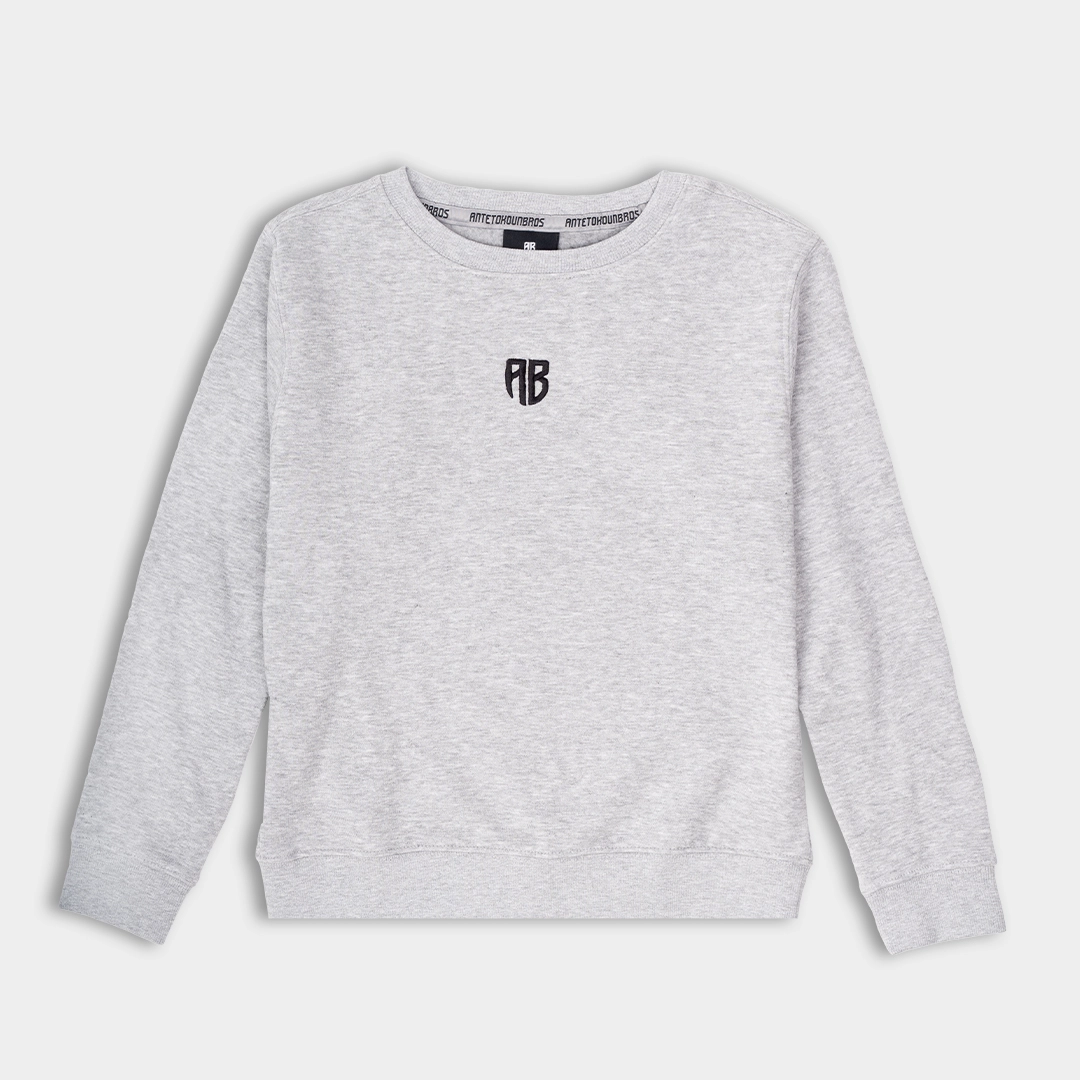 Kids Sweatshirt | ANTETOKOUNBROS | Gray Front