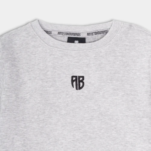 Kids Sweatshirt | ANTETOKOUNBROS | Gray Detail thumb
