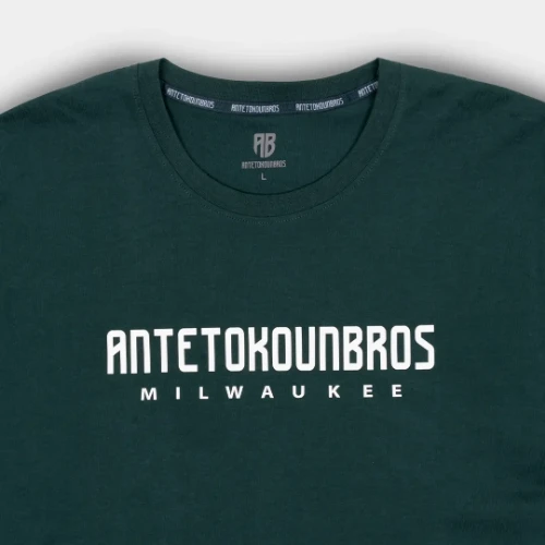 Picture of AB T-shirt Location Milwaukee Sign. Green thumb