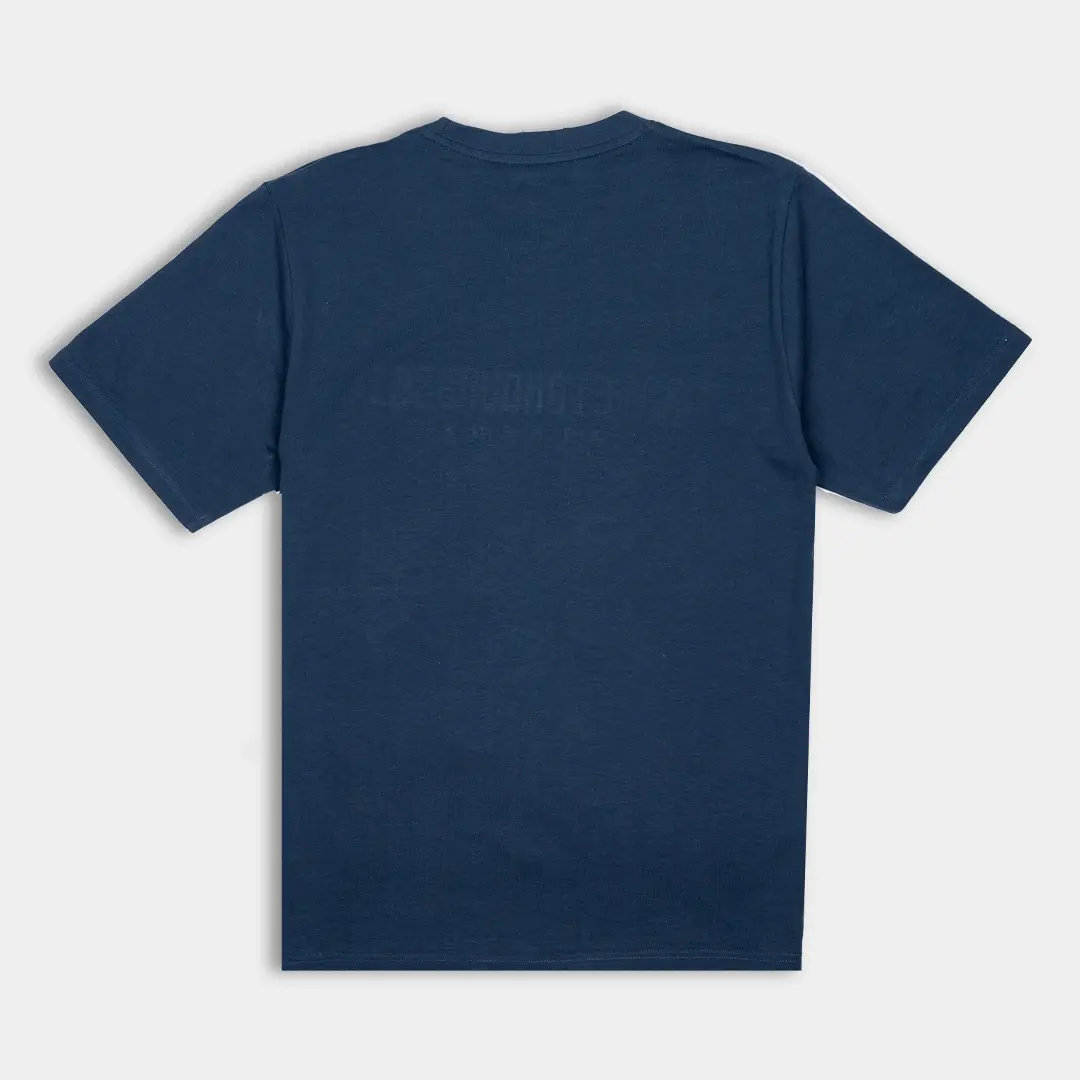 T-shirt Location Athens Retro Blue Back
