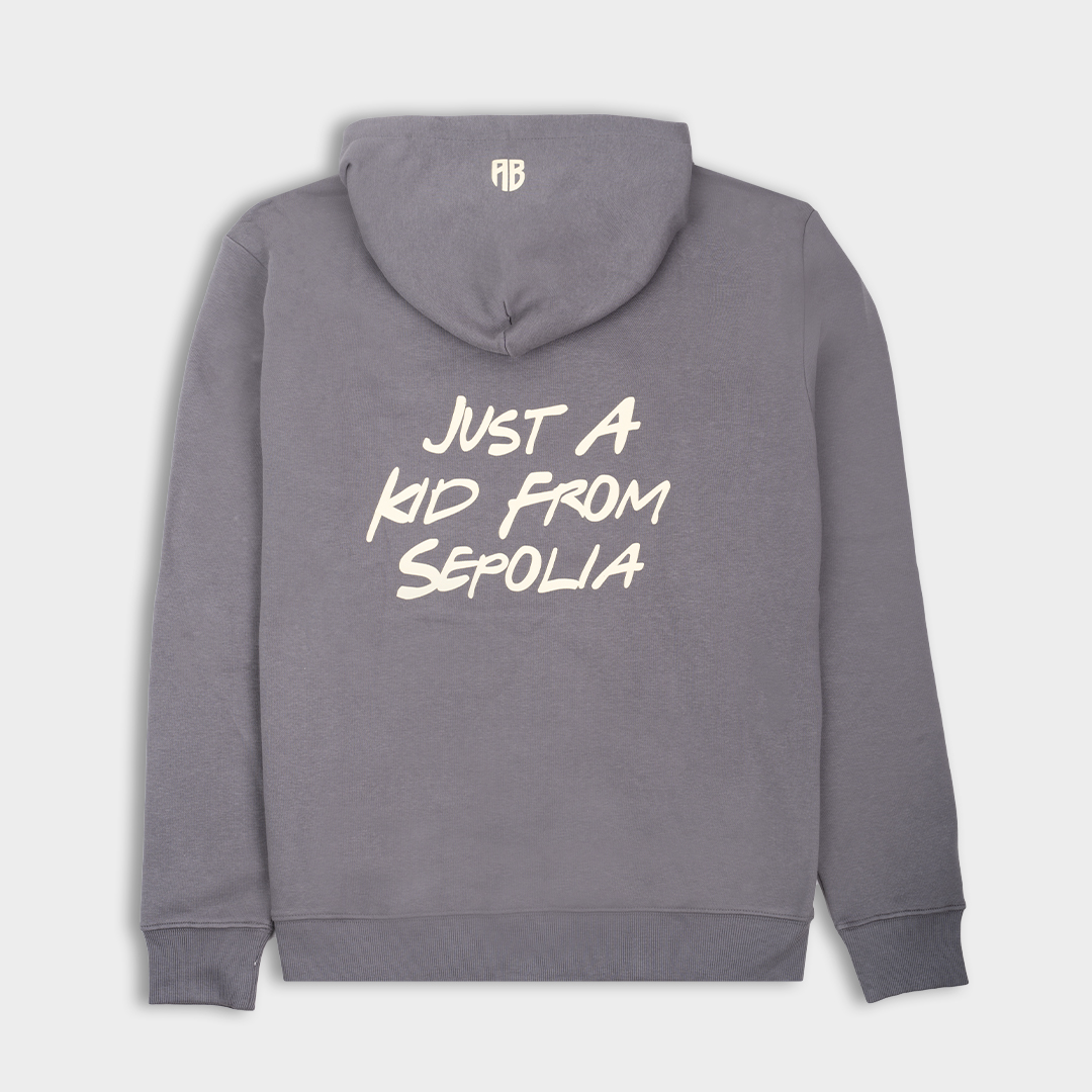 Picture of Kids' Hoodie Just a Kid from Sepolia Charcoal