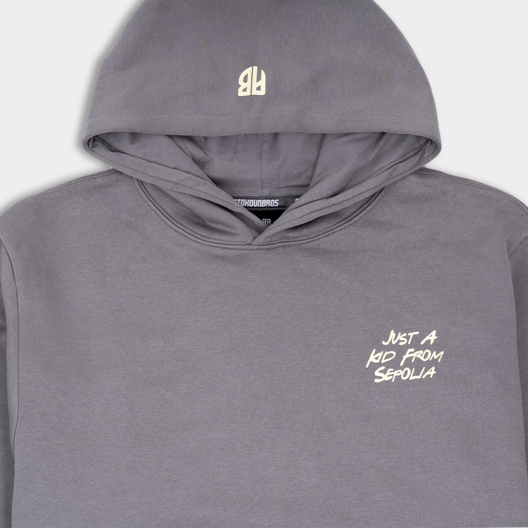 Picture of Kids' Hoodie Just a Kid from Sepolia Charcoal