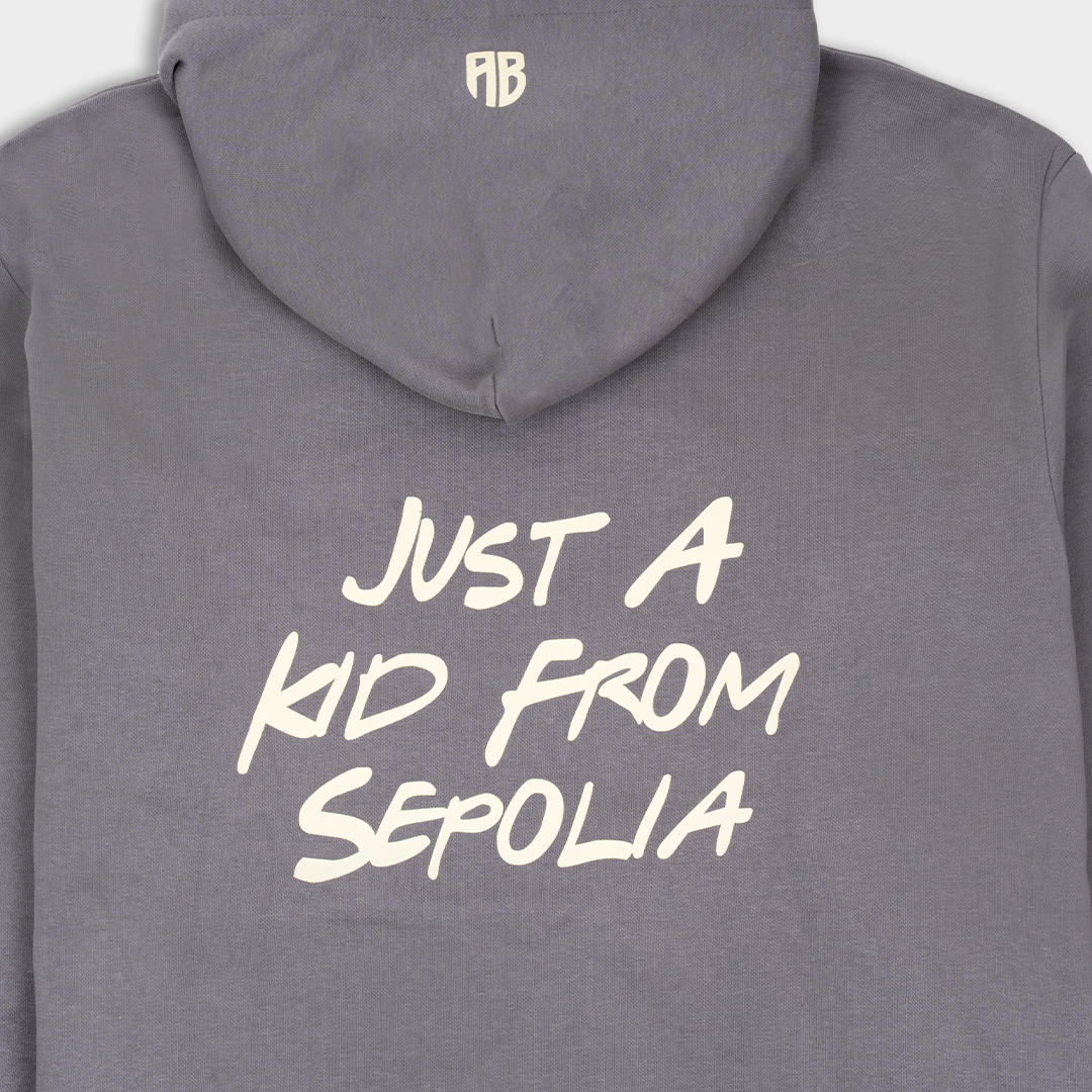 Picture of Kids' Hoodie Just a Kid from Sepolia Charcoal