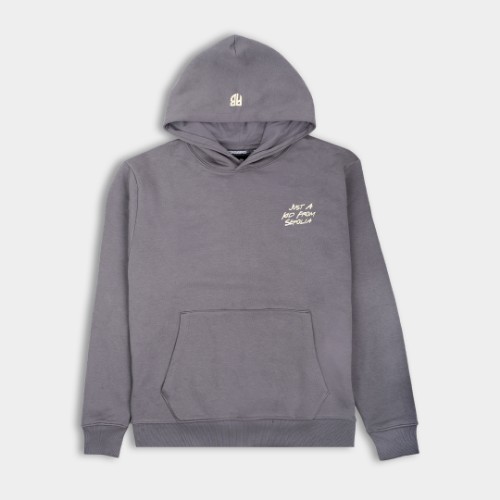 Picture of Kids' Hoodie Just a Kid from Sepolia Charcoal thumb