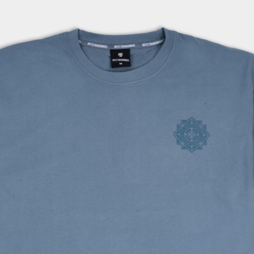 Εικόνα της AB Oversized T-shirt Tribe Graphic Μπλέ thumb