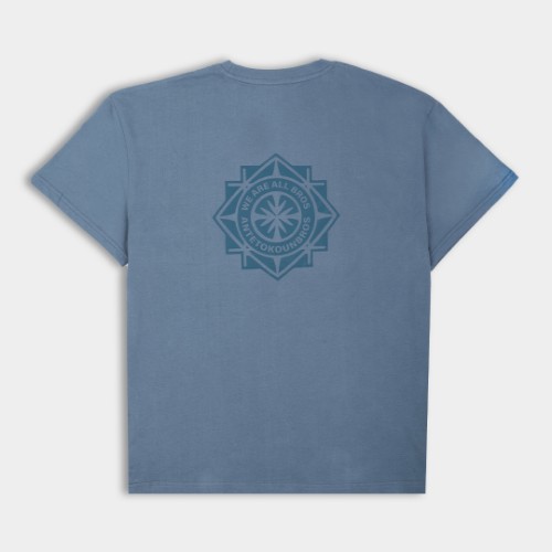 Εικόνα της AB Oversized T-shirt Tribe Graphic Μπλέ thumb