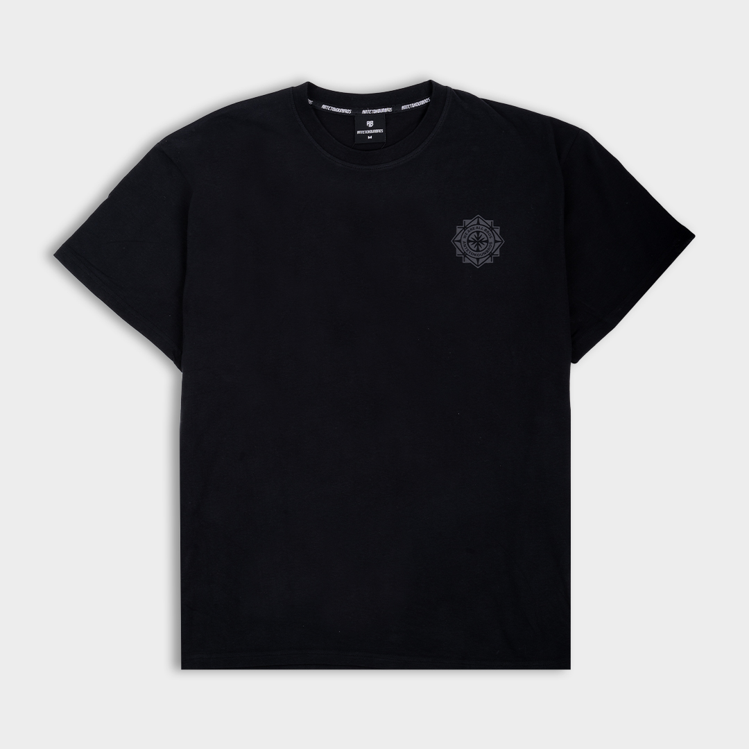 Εικόνα της AB T-shirt Ovesized Tribe Graphic Μαύρο