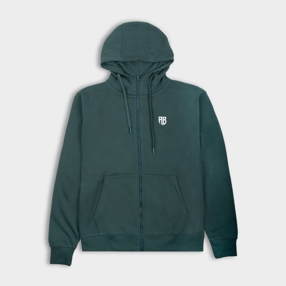 Εικόνα της ΑΒ Full Zip Ζακέτα Native Πράσινη