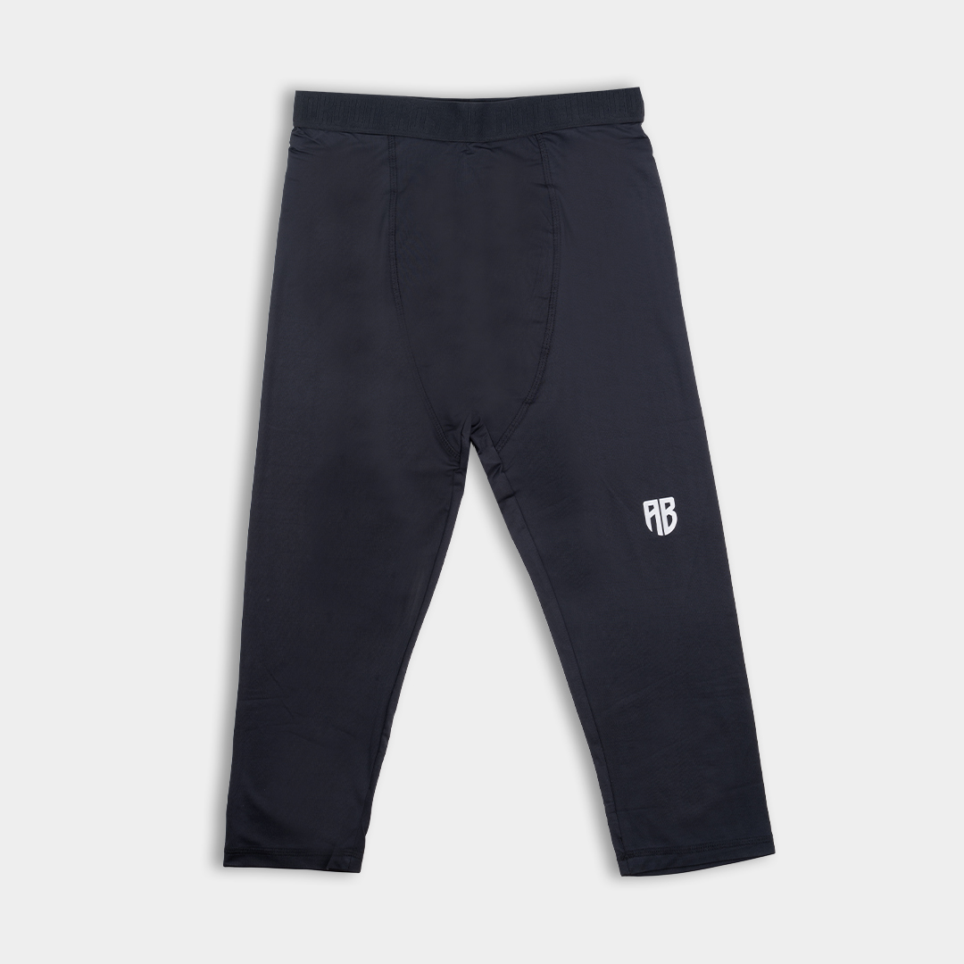 Men's 3/4 Training Tights Black Front