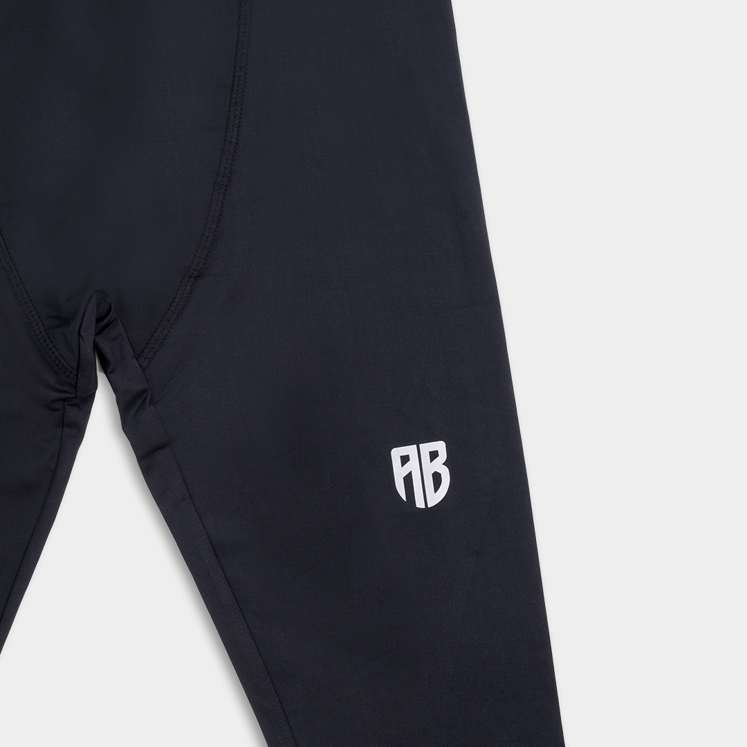 Men's 3/4 Training Tights Black Detail