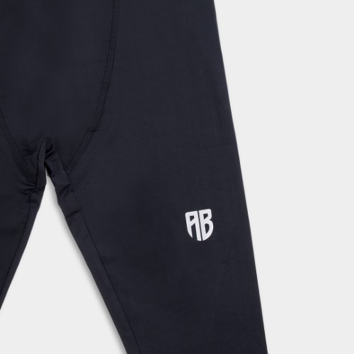Men's 3/4 Training Tights Black Detail thumb