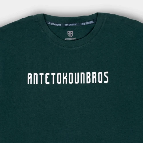 AB T-shirt Baseline Sign. Green Detail thumb