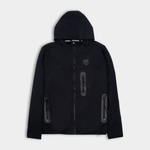 Picture of Unisex TechFit Full-Zip Hoodie Black thumb