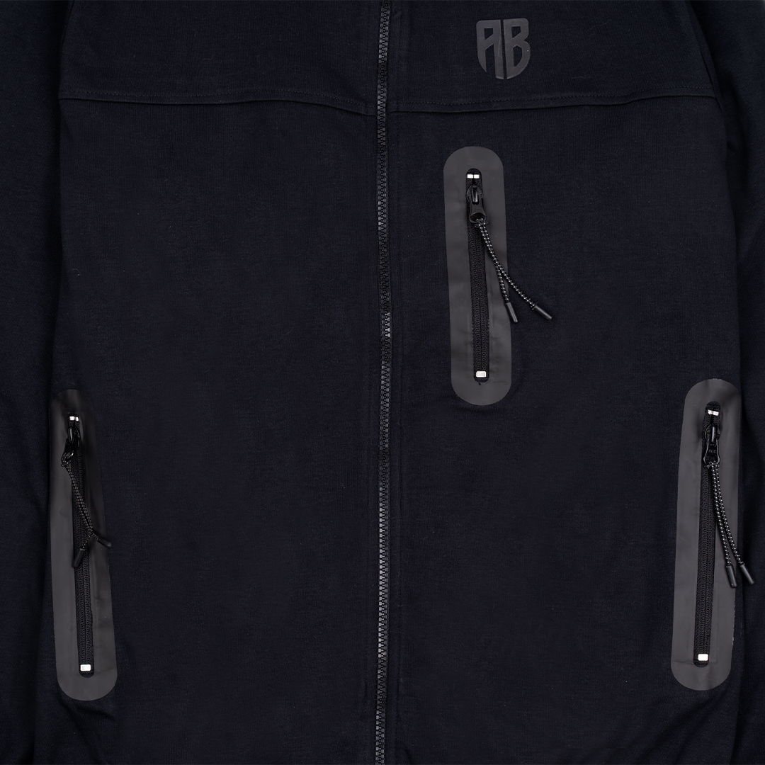 Picture of Unisex TechFit Full-Zip Hoodie Black