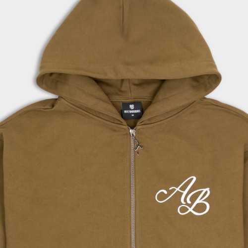 Picture of AB Signature Zip Hoodie Green  thumb