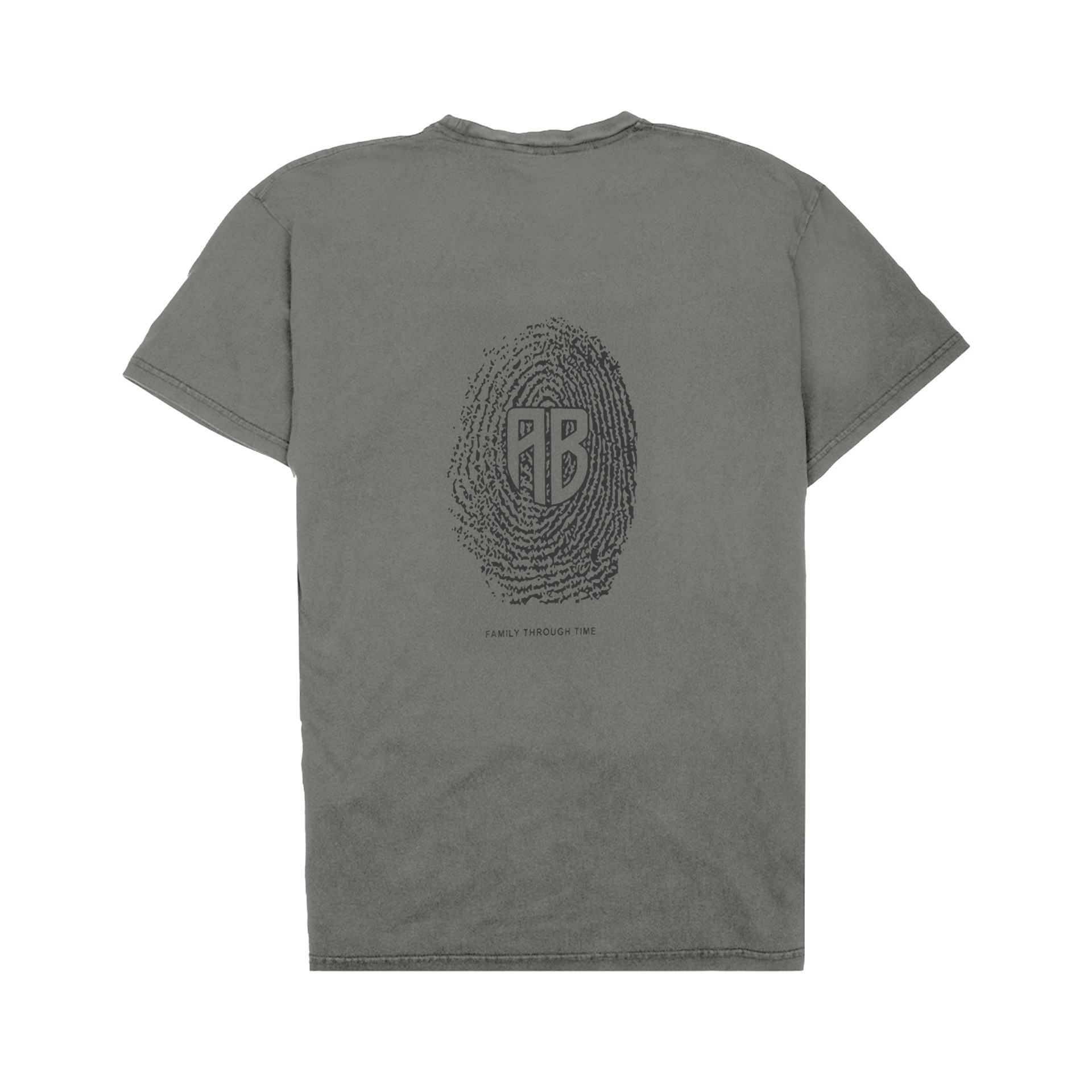 Oversized T-Shirt Leave Your Mark Charcoal Back