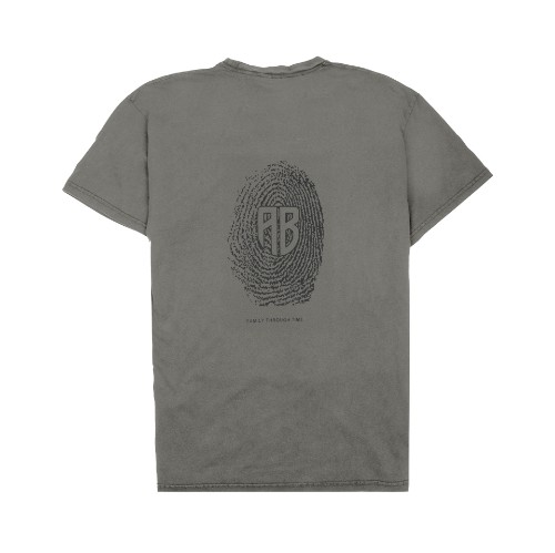 Oversized T-Shirt Leave Your Mark Charcoal Back thumb