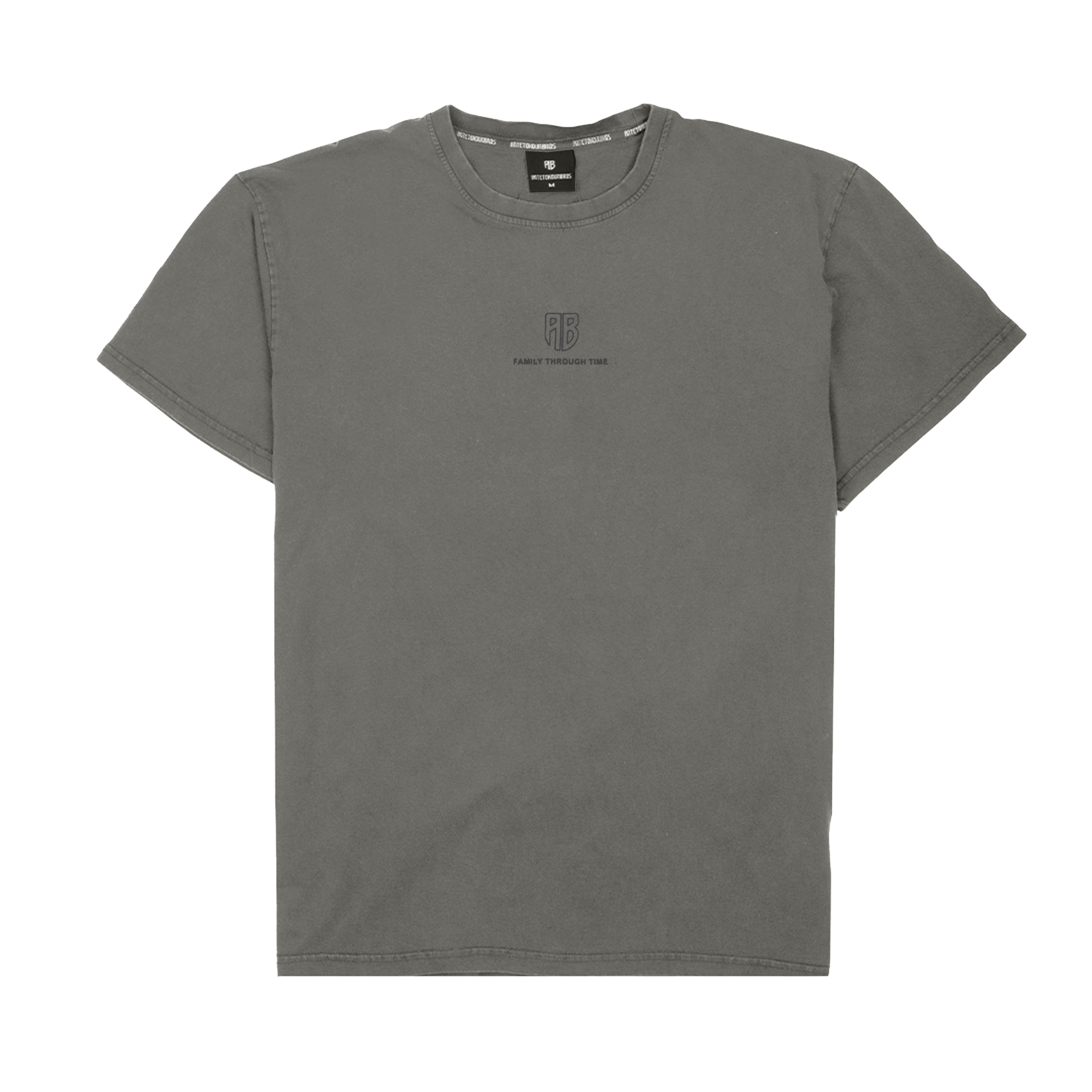 Oversized T-Shirt Leave Your Mark Charcoal Front	