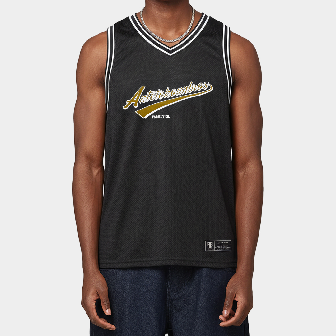 ANTETOKOUNBROS Basketball Tank Black Model