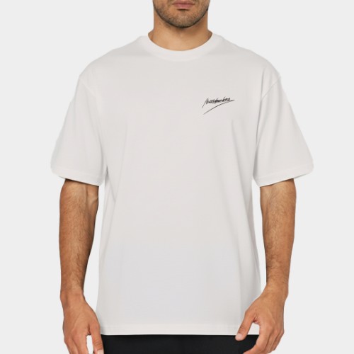 ANTETOKOUNBROS Statement Tee Off White Moel Front