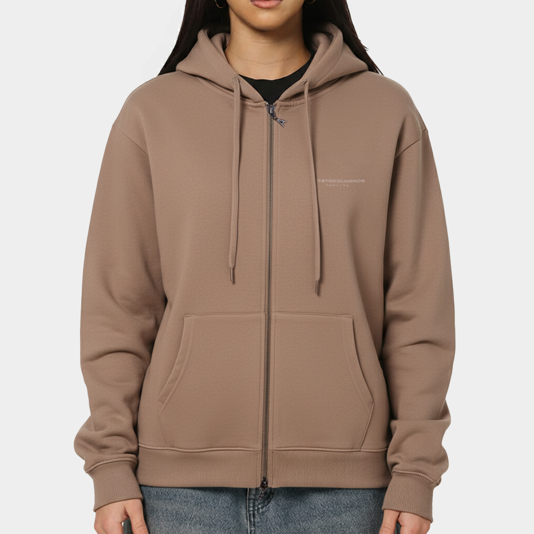 Picture of ΑΒ Oversized Zip Hoodie Family Co.  Rock Cafe