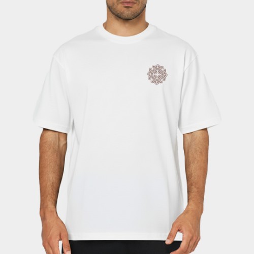 Εικόνα της AB Oversized T-shirt Tribe Graphic Off White