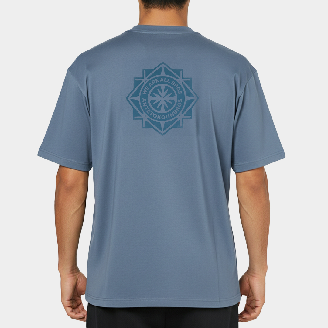 Picture of AB Oversized T-shirt Tribe Graphic Infinity Blue