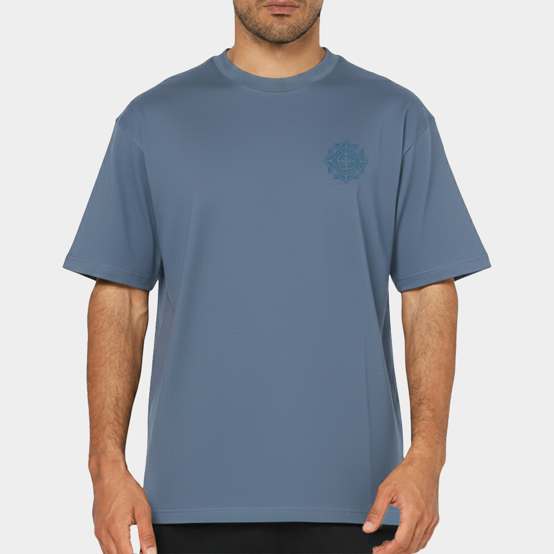 Picture of AB Oversized T-shirt Tribe Graphic Infinity Blue
