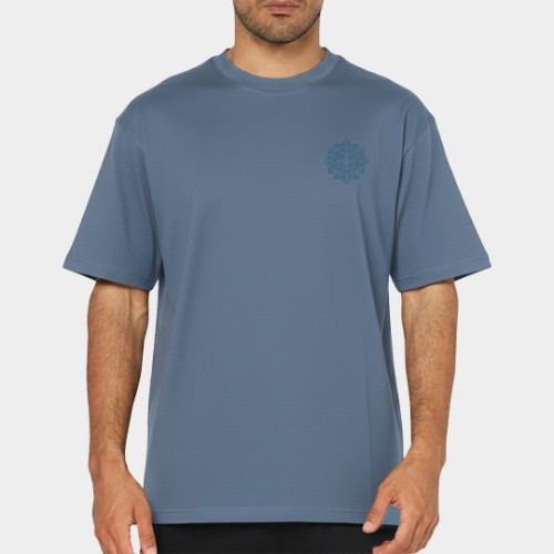 Εικόνα της AB Oversized T-shirt Tribe Graphic Μπλέ