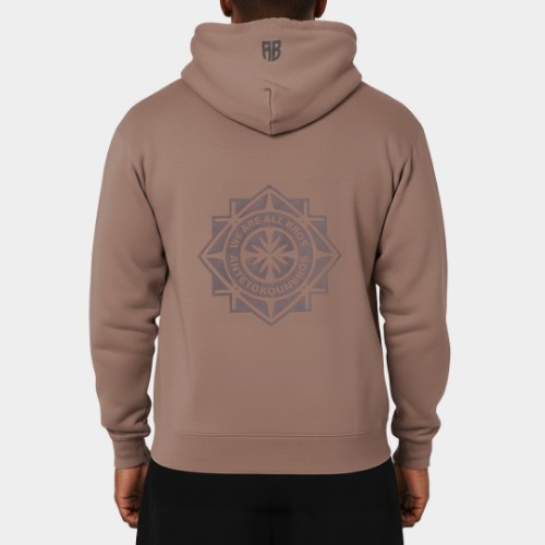 Oversized Hoodie Tribe Graphic I ANTETOKOUNBROS I Rock Cafe Model Back