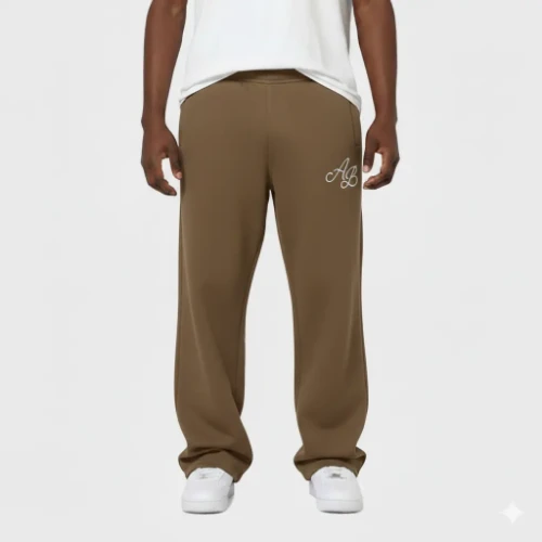 Εικόνα της Ανδρικό Παντελόνι Φόρμας Signature Logo Λαδί