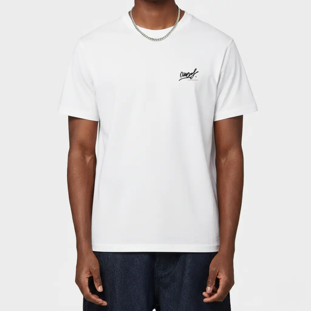 Athens Hoop T-shirt  White  Model