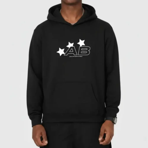 AB Street Stars Hoodie Black Model