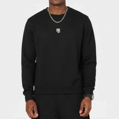 Antetokounbros Sweatshirt Native Chest Logo Black Model
