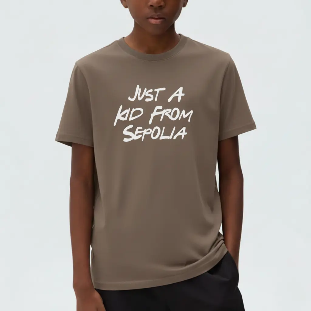 Just A Kid From Sepolia Kids Oversized T-shirt Model