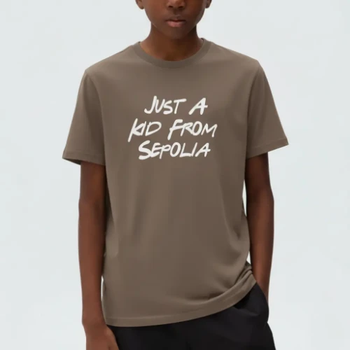 Just A Kid From Sepolia Kids Oversized T-shirt Model