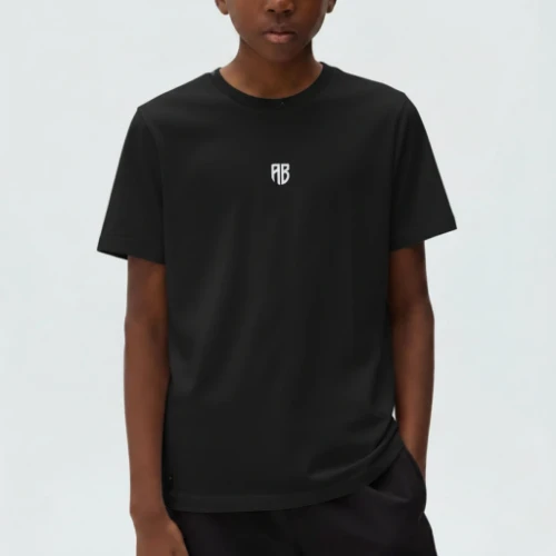 Picture of Kids' Antetokounbros Heavy T-shirt AB Logo Black 