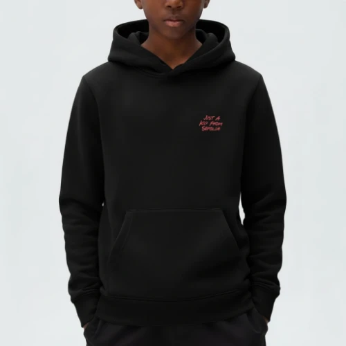 Picture of Kids' Hoodie Just a Kid from Sepolia Black 