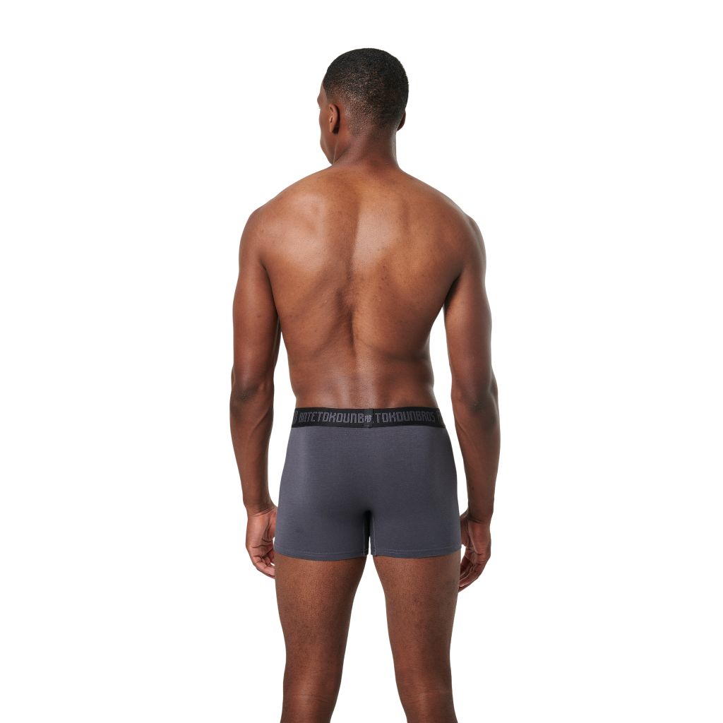 Εικόνα της Ανδρικά Εσώρουχα Boxer 2-Pack Μαύρο/Γκρί