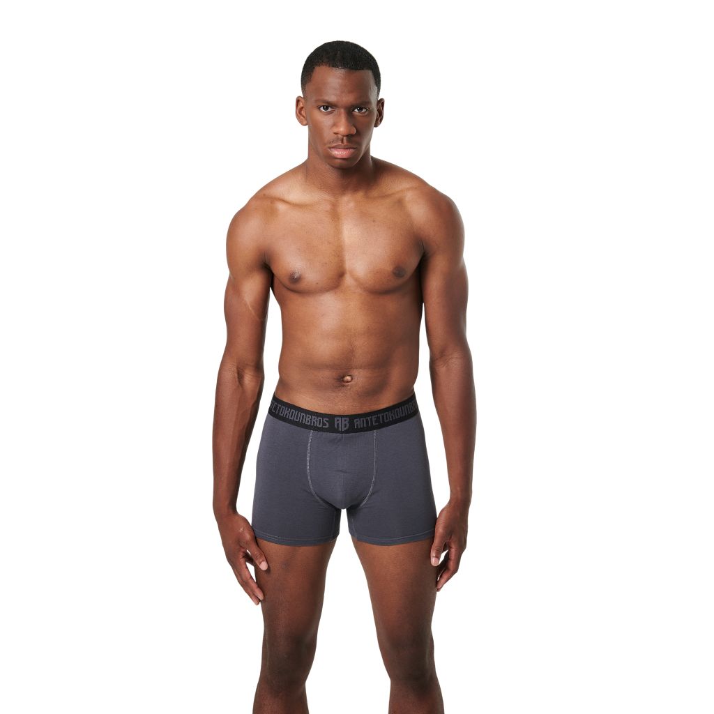 Εικόνα της Ανδρικά Εσώρουχα Boxer 2-Pack Μαύρο/Γκρί