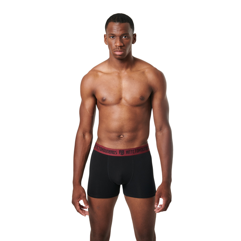 Picture of Men's Underwear Boxer 2-Pack  Black /Bordeaux