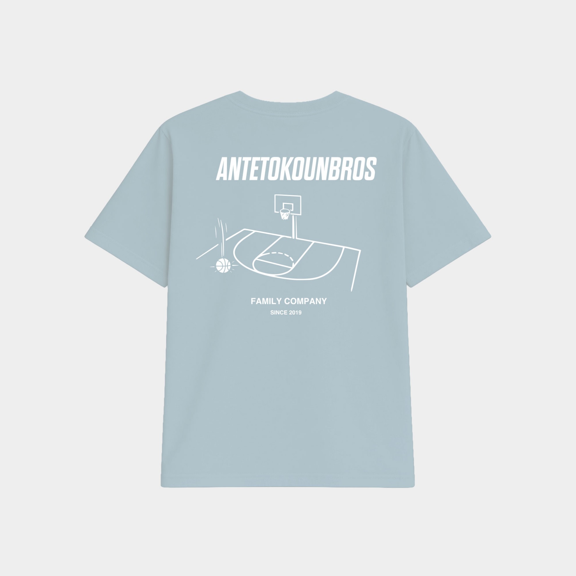 Antetokounbros Court Unisex T-Shirt Ciel Back