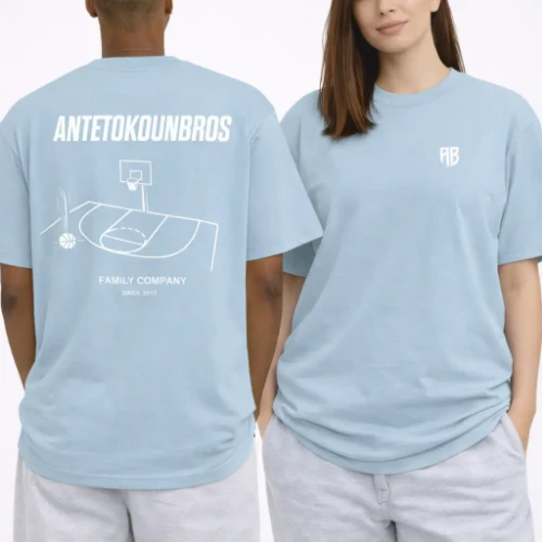 Antetokounbros Court Unisex T-Shirt Ciel Model thumb