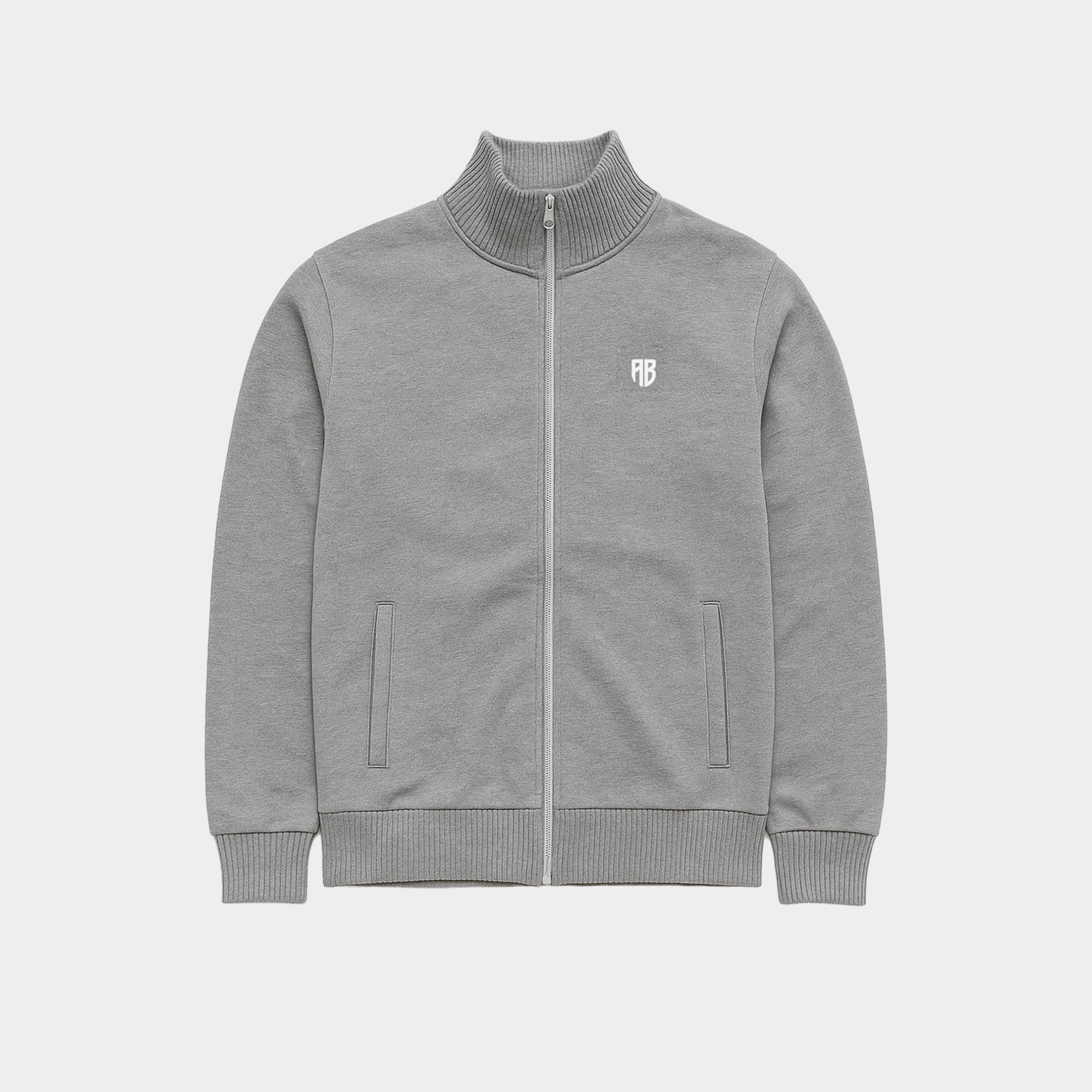 Antetokounbros Unisex Mock Jacket Grey Front