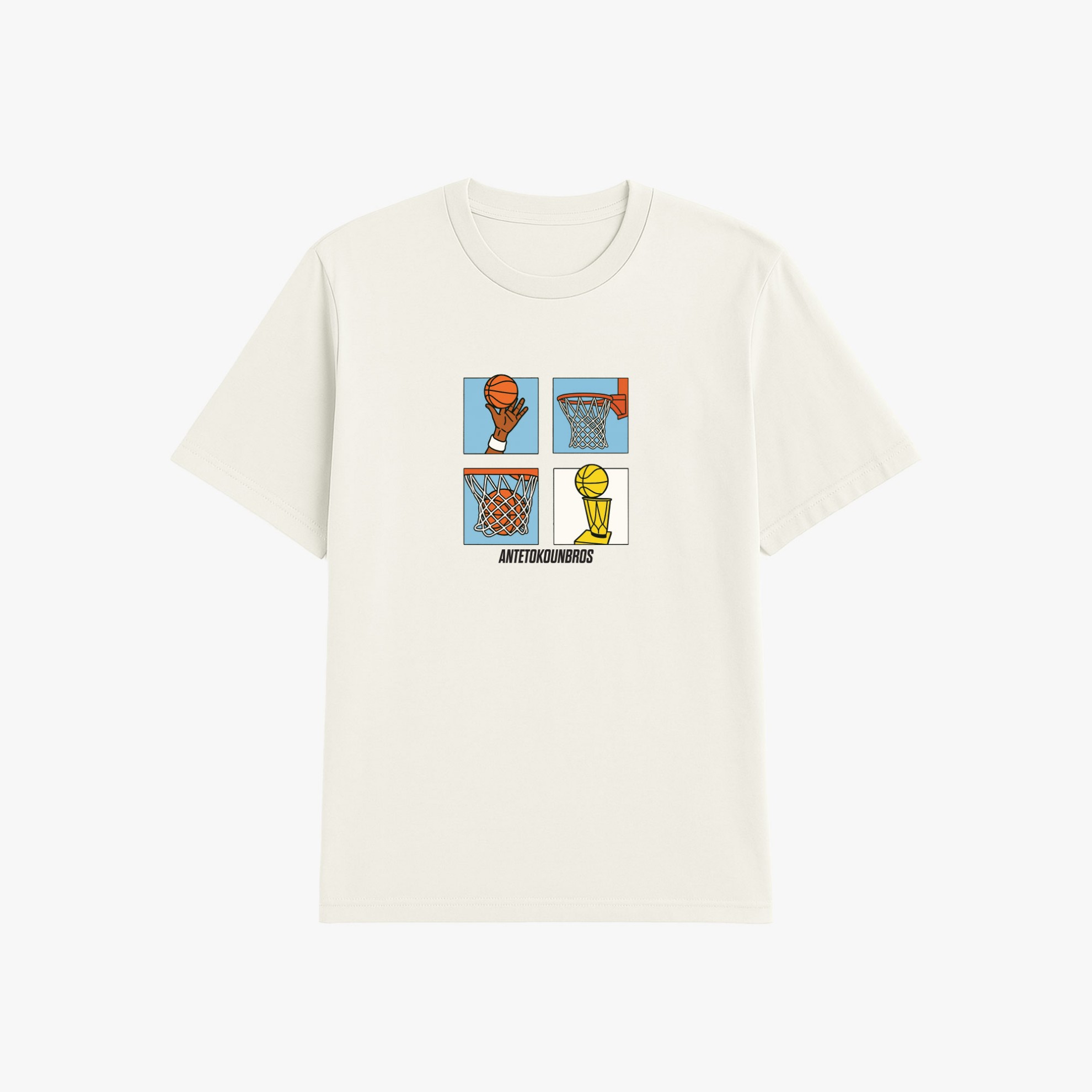 Antetokounbros Storyboard Unisex T-shirt White Front