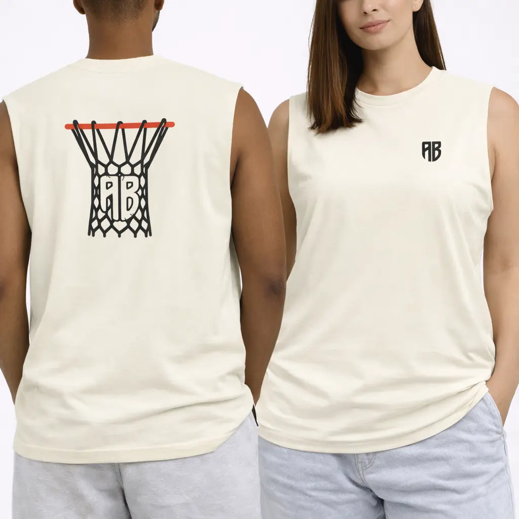 Antetokounbros Hoop Unisex Tank Top Off White Model